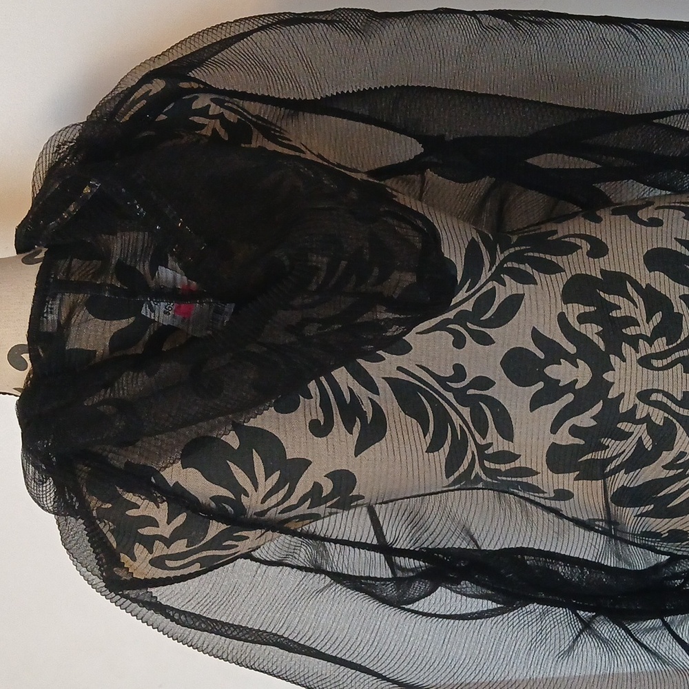 Black Sheer Mesh Jacket - Picture 3 of 3